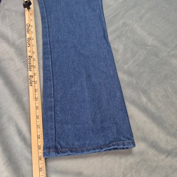 Wrangler Jeans Men's 34x31 Blue 935NAV Cowboy Cut Bootcut Slim Fit Western - Picture 7 of 8